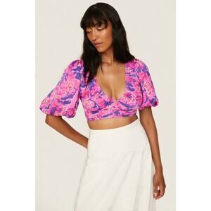ROCOCO SAND Vibrant Floral Top - Size Small